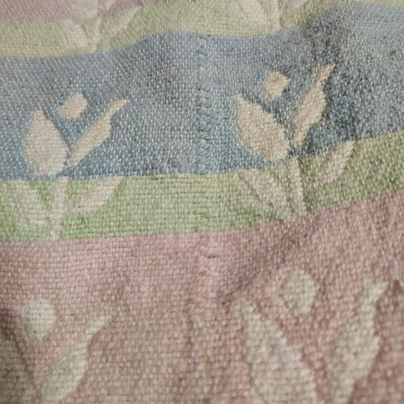 Vintage Pastel Colored Flower Reversible Placemats Set Of Five - Picture 4 of 12